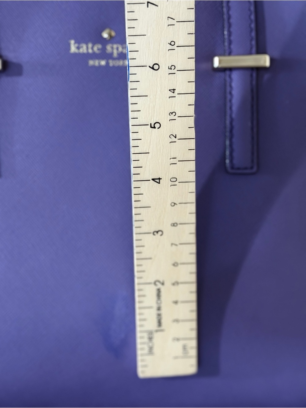 Kate Spade Cedar Street Maise Satchel Mountbatten Purple Saffiano Leather Preppy - Picture 3 of 6